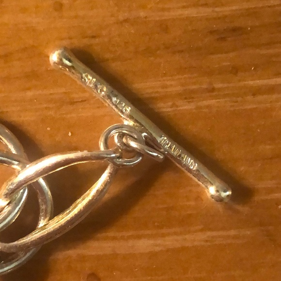 Sterling Silver Toggle Necklace - Picture 3 of 4